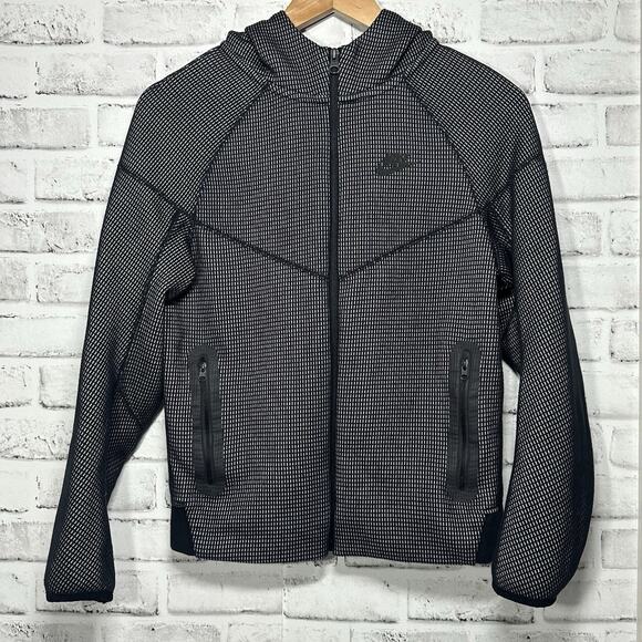 Nike Tech sportswear fleece full zip hoodie FJ6023-010 big kids youth size Large - Picture 1 of 13